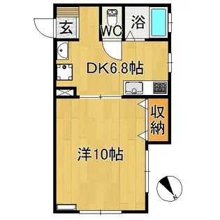 ドルチェ俵元【1階】の間取り