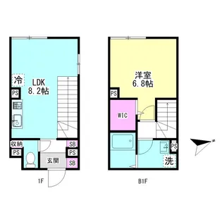 グランファーロ下北沢の間取り