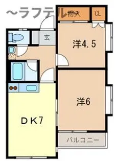 サンモール小手指【2階】の間取り