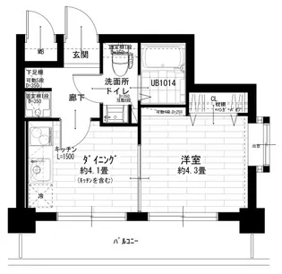 サンレイ白楽【6階】の間取り