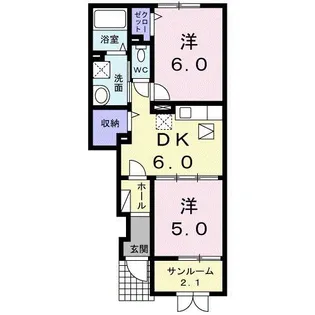 グラン サンビュー・M【1階】の間取り