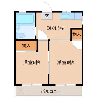 コーポ田中【2階】の間取り