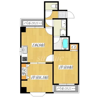 ヴェルメゾン赤羽【6階】の間取り