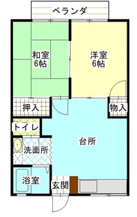 サンシャインハイツ【2階】の間取り