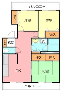 若宮ハイツ【3階】の間取り