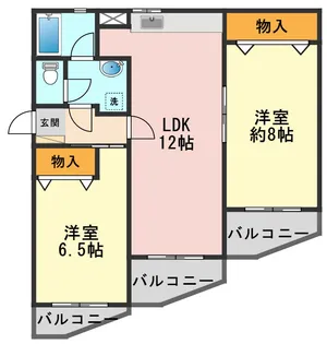 クレストヒルズ新小岩駅前【6階】の間取り
