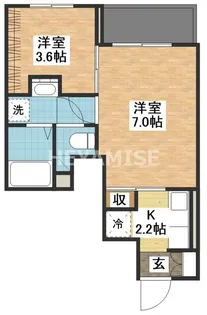 グランドソレイユ川内【1階】の間取り
