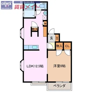 リッツハウス垂水【2階】の間取り