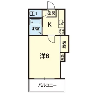 クレセントハイツ【6階】の間取り