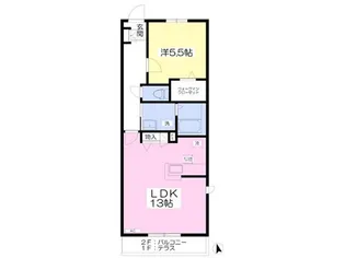 メゾン・イツミ G棟【1階】の間取り