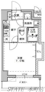 ミラージュパレス南堀江【4階】の間取り