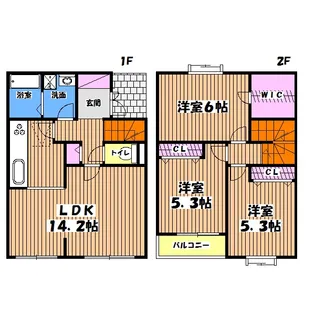 ヌーベルヴィラEの間取り