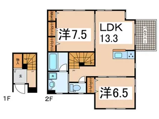 ザ・パークメゾン代田【2階】の間取り