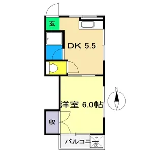 松浦マンション【1階】の間取り