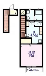 ディアハイム江波【2階】の間取り