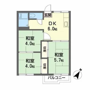 スカイハウス【2階】の間取り