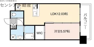 プレジオ森之宮.【4階】の間取り
