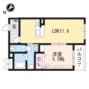 ハートフルミナクサ【4階】の間取り