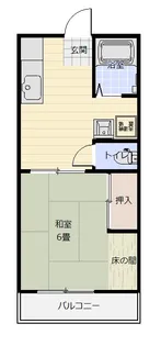 ハイツ大内C棟【2階】の間取り