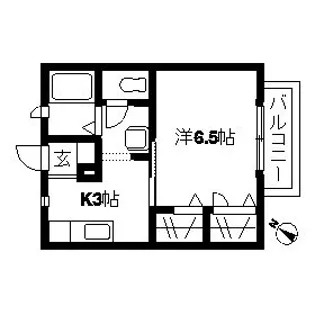 メゾンアツキ【2階】の間取り
