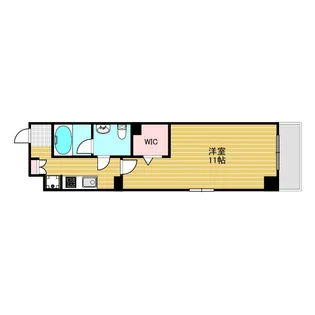 アクアスイート新大阪【2階】の間取り
