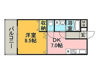 アメニティII【1階】の間取り