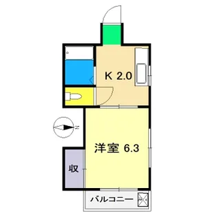 マンションタケシI【3階】の間取り