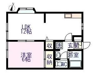 シャトルN【1階】の間取り