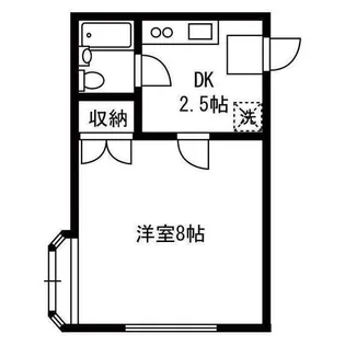ユーハイツ【2階】の間取り