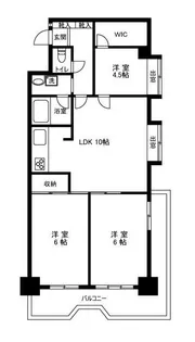 ライオンズマンション堀切菖蒲園【3階】の間取り