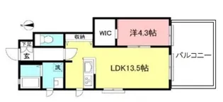 メゾンリヴィエール【1階】の間取り