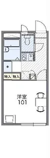 レオパレスサニーホームズ【2階】の間取り