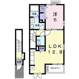 ヴェルフィオーレ【2階】の間取り