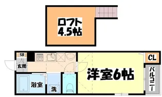 LINK STAGE旭ヶ丘【1階】の間取り