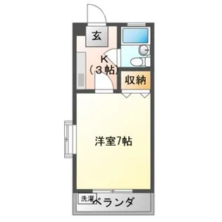 シャトーグローバル【2階】の間取り