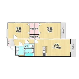 へーベルメゾン武蔵浦和【3階】の間取り