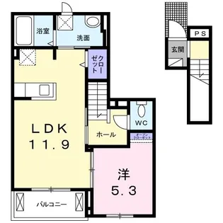 サンリット【2階】の間取り