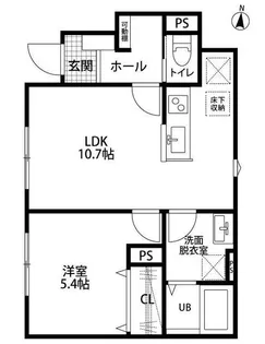 リーブルファイン草加清門【1階】の間取り