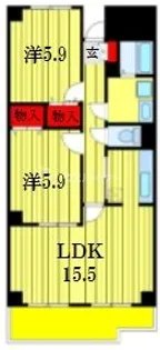 グランシャリオ【3階】の間取り