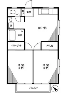 ニューハイツ南【1階】の間取り