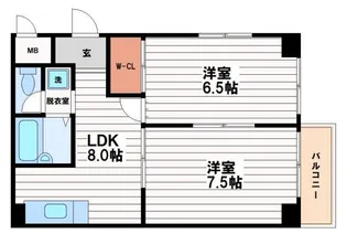 ヤマグチマンション【4階】の間取り