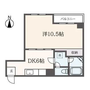 大東ハイツ【4階】の間取り