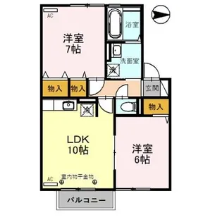 ソレアードIII(鳴和)【1階】の間取り
