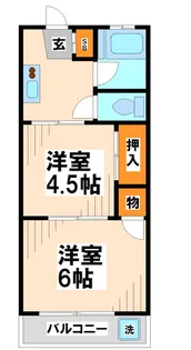 コーポラス三九【3階】の間取り