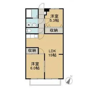 ラヴィーヌ水谷【3階】の間取り