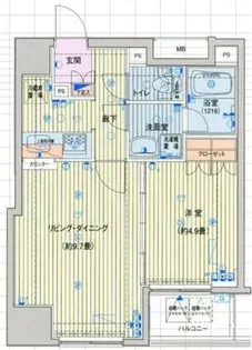 プレール・ドゥーク八丁堀【9階】の間取り