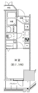ライジングプレイス亀戸【2階】の間取り