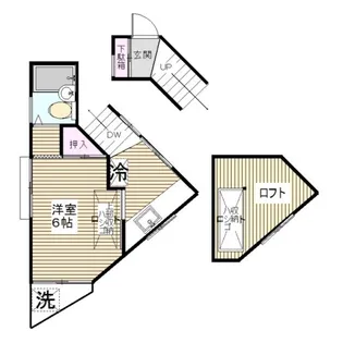 South heights【2階】の間取り