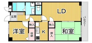 プラマー塚口【4階】の間取り