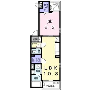 ピアッツァ 梶山【2階】の間取り